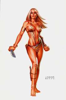 Joseph Michael Linsner - sheena: queen of the jungle #4 cover painting (2007)