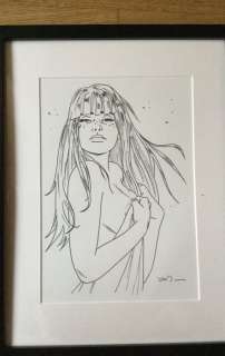 Jim - Dessin original - Une nuit Ã  Rome - Portrait de Marie - (2017) | Catawiki