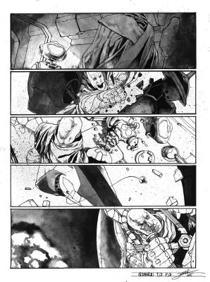 Secher Valentin | Planche originale 4 signée de Méta-Baron T.01 | Galerie Napoléon