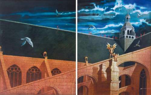 Boiscommun | ANGES diptyque couleurs Ã  l’encre de Chine et Ã  l’aquarelle | Coutau Bégarie