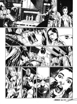 Secher Valentin | Planche originale 19 signée de Méta-Baron T.06 | Galerie Napoléon