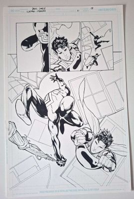 Daniel Sampere | Superman / Spider-man # P.08 (Original traditional) | Black Diamond