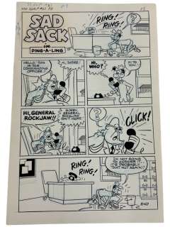Sad Sack Comics Original Storyboard Production Comic Art | Los Angeles Estate Auction