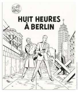 AUBIN - Lot 81 - ANTOINE AUBIN BLAKE ET MORTIMER Huit heures à Berlin...