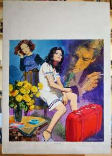 Alessandro Biffignandi - Original Illustr. "La ragazza con la valigia rossa" - Page séparée - EO | Catawiki