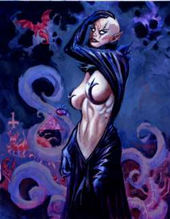 Dan Brereton | SATANIKATALES #2 PIN UP Lucia Infernicus | Black Line Fever