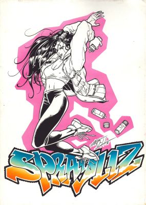 [1996/09] Sprayliz #2 (senza titolo) variant cover | Krazy Art Gallery
