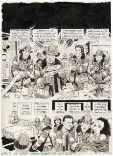 "MAD" #307 ANGELO TORRES "BACKDRAFT" SPOOF COMPLETE STORY ORIGINAL ART. | Hake’s