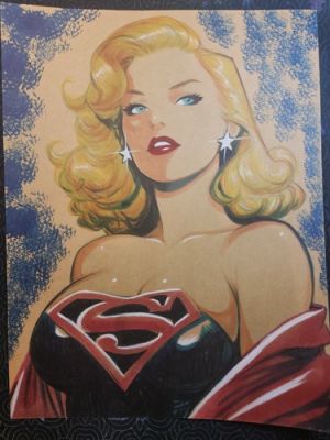 Supergirl Original Fine Art Illustration Signed 8.5x11 COA | eBay US (Buy It Now)