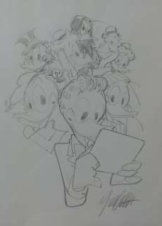 Topolino #3242 - G. Cavazzano - original over sketch "I miei personaggi" - . (2018) | Catawiki