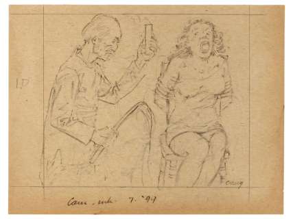 Johnny Craig, EC Mad Scientist Preliminary Drawing | Weiss Auctions