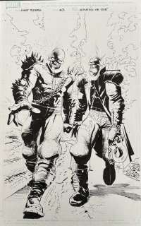 Roland Boschi | Roland Boschi Ghost Rider : Heaven’s on Fire #3 Page 7 Splash Page Original Art | ComicArtFans Classifieds