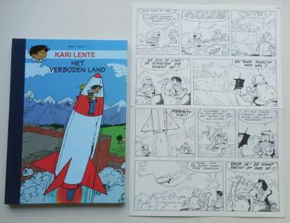 Kari Lente - Originele pagina & Album met linnen rug (46 ex.) - Het verboden land - EO - (2007) | Catawiki