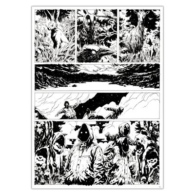 Jérémie Gasparutto | Le chemin derrière la maison - Planche originale 124 | Achetez de l’Art