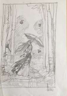 Marco Nizzoli - original sketch - Page volante | Catawiki