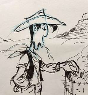 Achdé (Hervé Darmanton) - Dessin original - Lucky Luke 