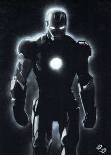 Backlit Iron Man  - Original Drawing - Diego Septiembre - EO | Catawiki