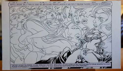 Le 110 Pillole - Magnus - original strip - Page volante - EO - (1985) | Catawiki