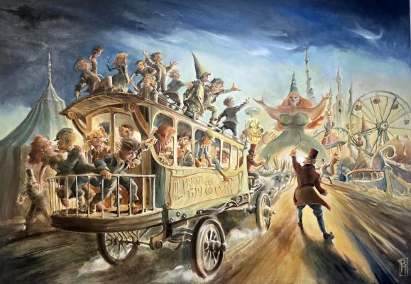 Illustrazione originale Paolo Mottura Pinocchio | Venere Comic Art
