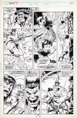 Gary Kwapisz, Ian Atkin | What If 16 Pg 18 (What If Conan Battled Wolverine?) | ComicArtFans Classifieds