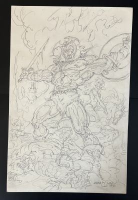 Ernie Chan | Ernie Chan - ’Official Handbook of the Conan Universe’ Cover Prelim | ComicArtFans Classifieds