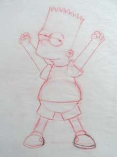 Matt Groening- Simpsons - Victorious Bart - Dessin original | Catawiki