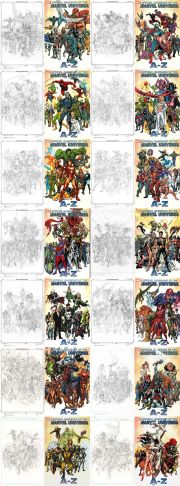 Tom Grummett | Grummett, Tom - Marvel Universe 14 Cover Set - $17,500 | ComicArtFans Classifieds