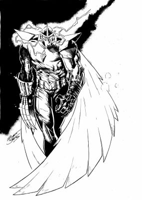 Ryan Santos | Art of Ryan Santos Original Cover - Darkhawk | ComicArtFans Classifieds