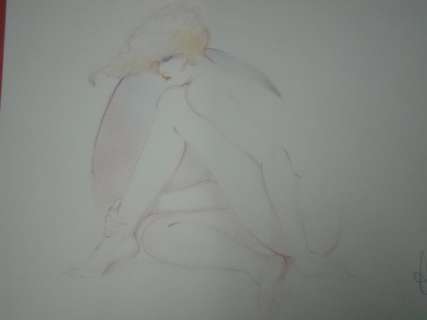 Leone Frollo - original illustr. "Pin Up Erotica la Luna " - Page volante - EO | Catawiki