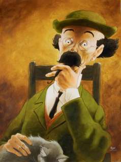 Frank P | HOMMAGE À HERGÉ Illustration aquarelle, pastel et rehaut de gouache. | Cornette de St Cyr