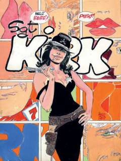 Pratt, Hugo | COUVERTURE DE LA REVUE SERGENT KIRK N°2 Illustration Ã  l’aquarelle | Cornette de St Cyr