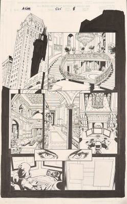 Phil Jimenez, Andy Lanning | Amazing Spider-Man #565 Page 8 Original Art By Phil Jimenez & Andy Lanning - Ana Kravinoff Hunts Peter Parker - Kravenï¿½S First Hunt | ComicArtFans Classifieds