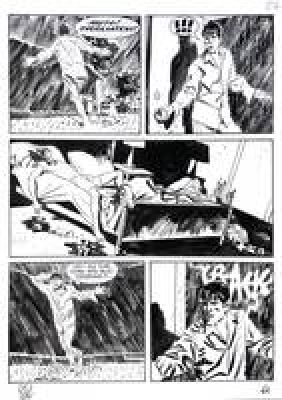 Angelo Stano | Original page for Dylan Dog. Cm. 25x25. Ink. Signed. Mint. Code 2252. | Segni e Disegni