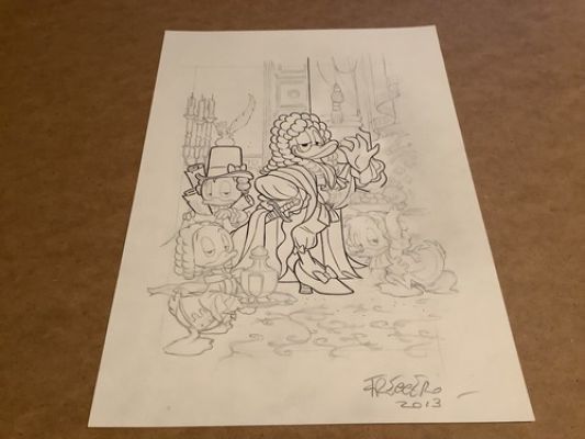ANDREA FRECCERO - DISEGNO ORIGINALE - LUSTIGES TASCHENBUCH # 54 | eBay Europe (Buy It Now)