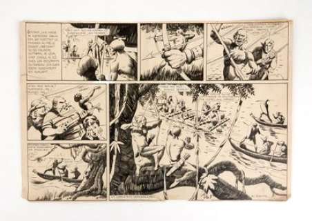 Anonyme Planche... | ANONYME Planche publiée dans Jumbo en 1941 Encre de... | Vermot et Associés