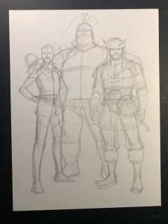 Bernard Chang | CAPTAIN AMERICA x VOLSTAGG #1 WARRIORS THREE character sheet | Bernard Chang