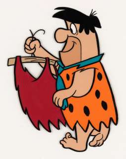 "THE FLINTSTONES" OPENING SCENE ANIMATION CEL PAIR. | Hake’s