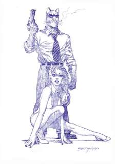 Sanjulian, Manuel - Blacksad & Natalia Willford - Original Drawing | Catawiki
