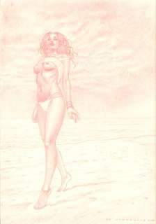 Sarah_D - De Vincentiis - illustr. originale x calendario "Linergy" - Page volante - Calendrier 2018 (2018) | Catawiki