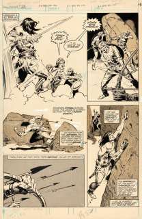 SAVAGE SWORD OF CONAN #38 COMIC MAGAZINE PAGE ORIGINAL ART BY JOHN BUSCEMA. | Hake’s