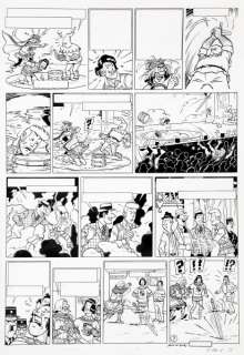 De Moor (Bob) | Barelli, planche n°7 Ã  l’encre de Chine de l’ép… | Banque Dessinée