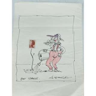 Jacques LEROUGE (ne en 1954) Dessin humoristique dedicace… | Tajan