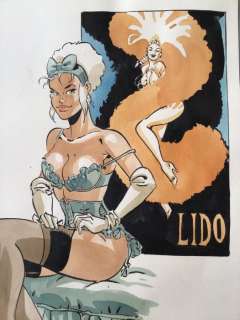 Meynet, Félix - Dessin original en couleur - Â«Â LidoÂ Â» | Catawiki