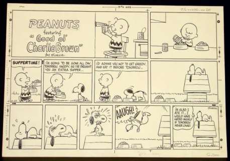 4020: CHARLES SCHULZ. PEANUTS SUNDAY PAGE. | Weiss Auctions