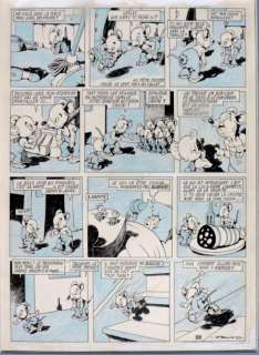 Calvo | Â«CricriÂ». Encre de Chine rehaussée de crayon bleu pour la planche | Tessier Sarrou