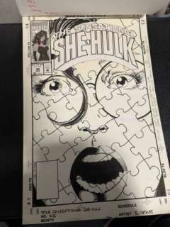 John Byrne Original Comic Art She-Hulk #46 COVER! Insanely Rare!