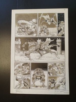 Teenage Mutant Ninja Turtles Issue #55 Page 19 Keith Aiken Original Art - Signed | eBay US