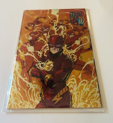 FLASH THE FASTEST MAN ALIVE #3 JORGE CORONA SIGNED ARTIST PRINT FOIL VARIANT | eBay US (Buy It Now)