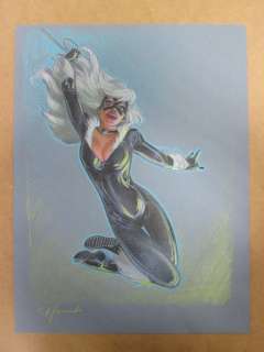 Blacksad - Dessin original au pastels - La Chatte Noire - (2013) | Catawiki