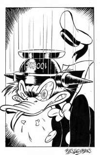 Bas Heymans - Donald Duck -  100 kg - Art préliminaire original | Catawiki